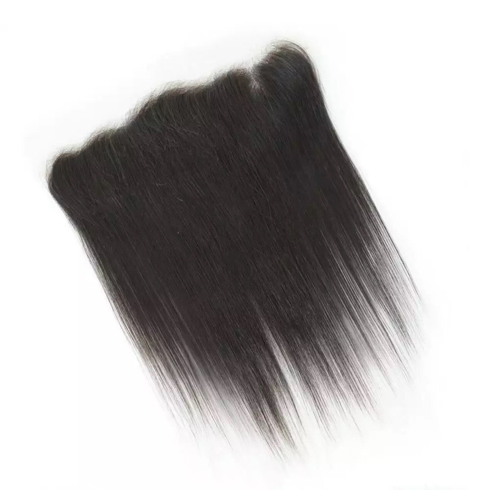 High Grade Indian Straight Human Hair Transparent or HD Lace Closures and Frontals