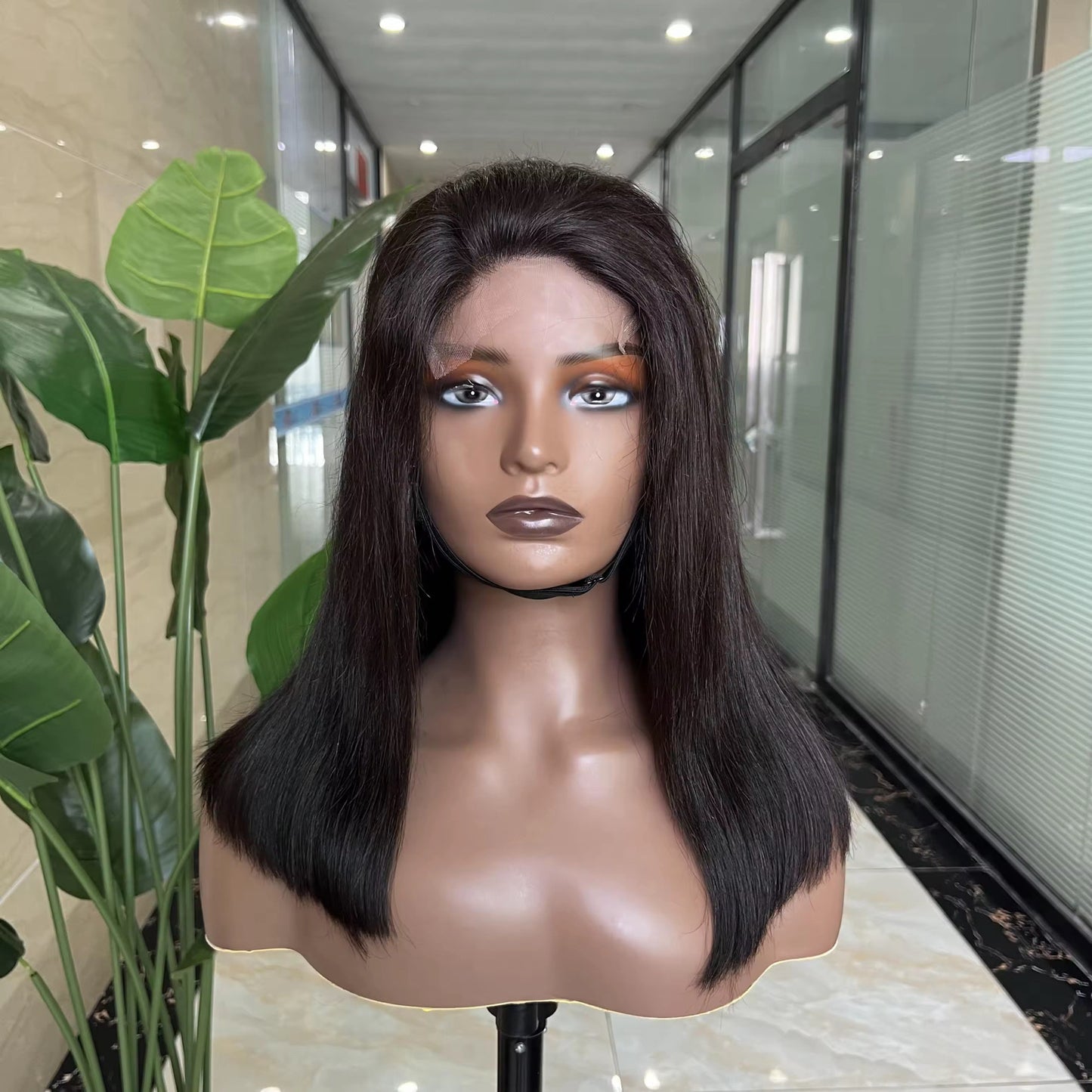 High Grade Burmese Straight Human Hair Transparent or HD Lace Closure and Frontal Wigs
